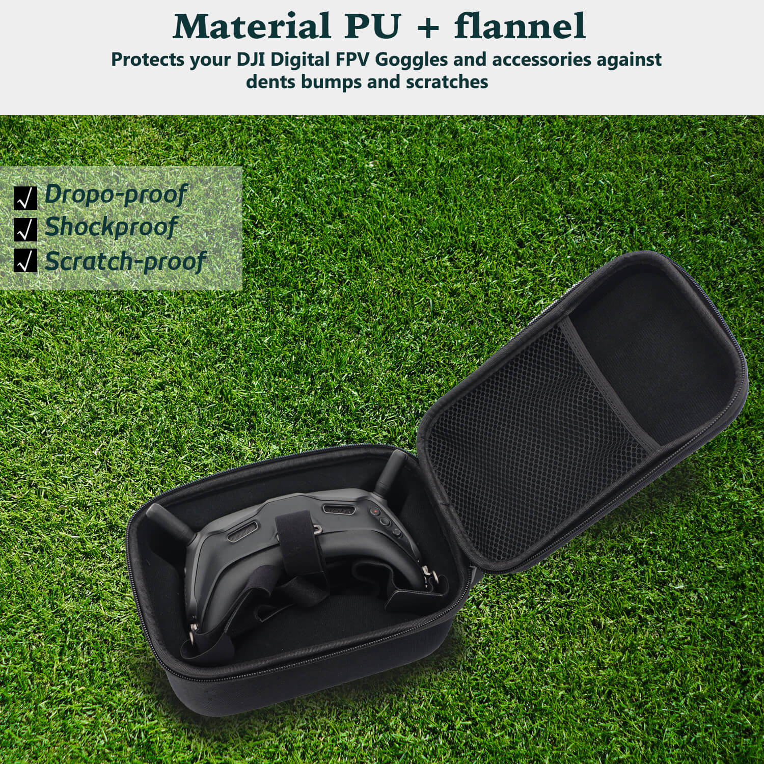 Antenna and Other Accessories Cables Skyreat Hard Carrying Case for DJI Digital FPV Goggles Suitable Only for Stock FPV Goggles,Foam 