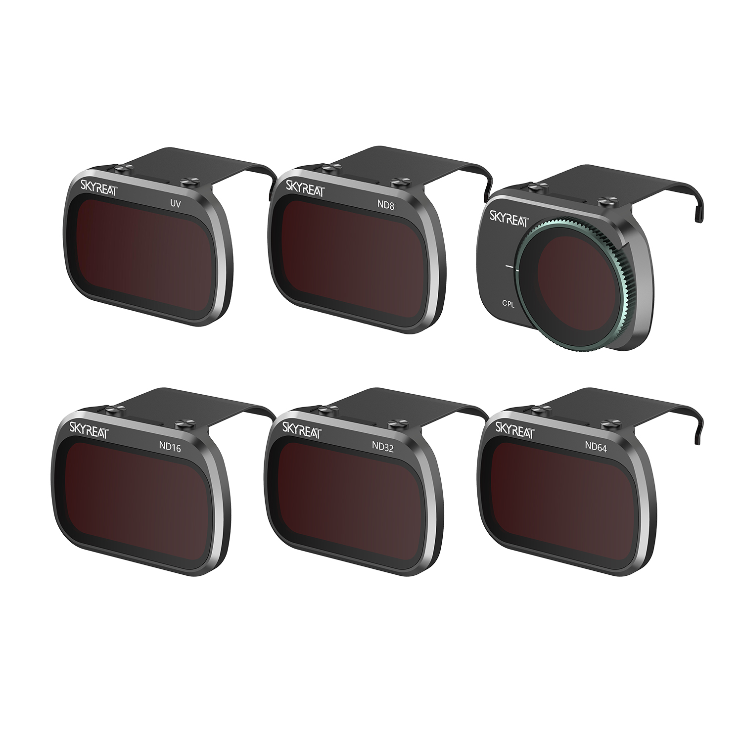 Aries ND Filters Set for DJI Mavic Mini/Mini 2 Drone, 6-Pack AR-DM2FK