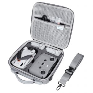 SKYREAT Mini 4 Pro Case, Portable PU Leather Storage Shoulder Bag for DJI  Mini 4 Pro Fly More Combo Kit Accessories - Skyreat