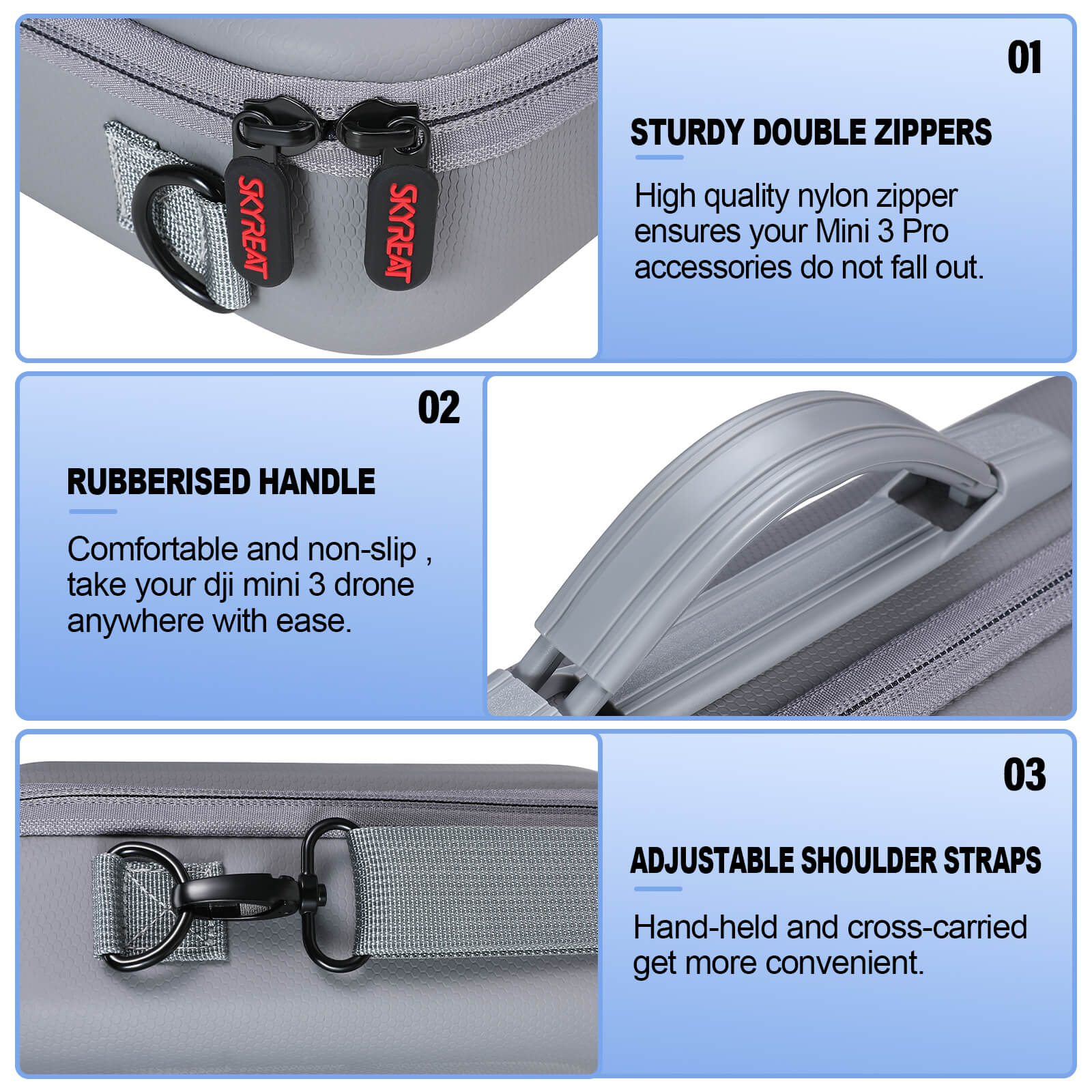 SKYREAT Carry Case for DJI Mini 3 Pro RC Drone - Skyreat