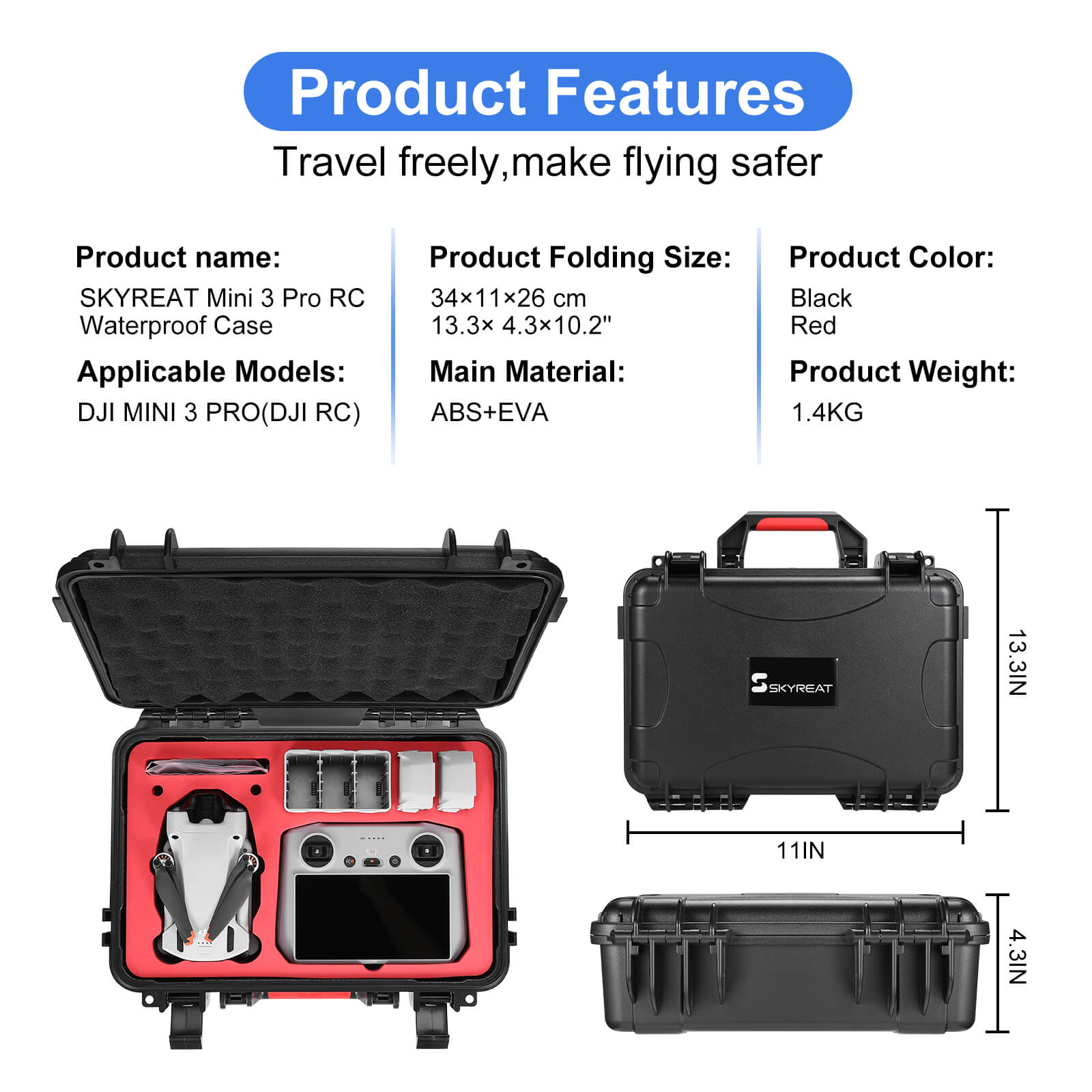 Dji Mini Fly More SKYREAT Mini Mini Pro RC Case Portable