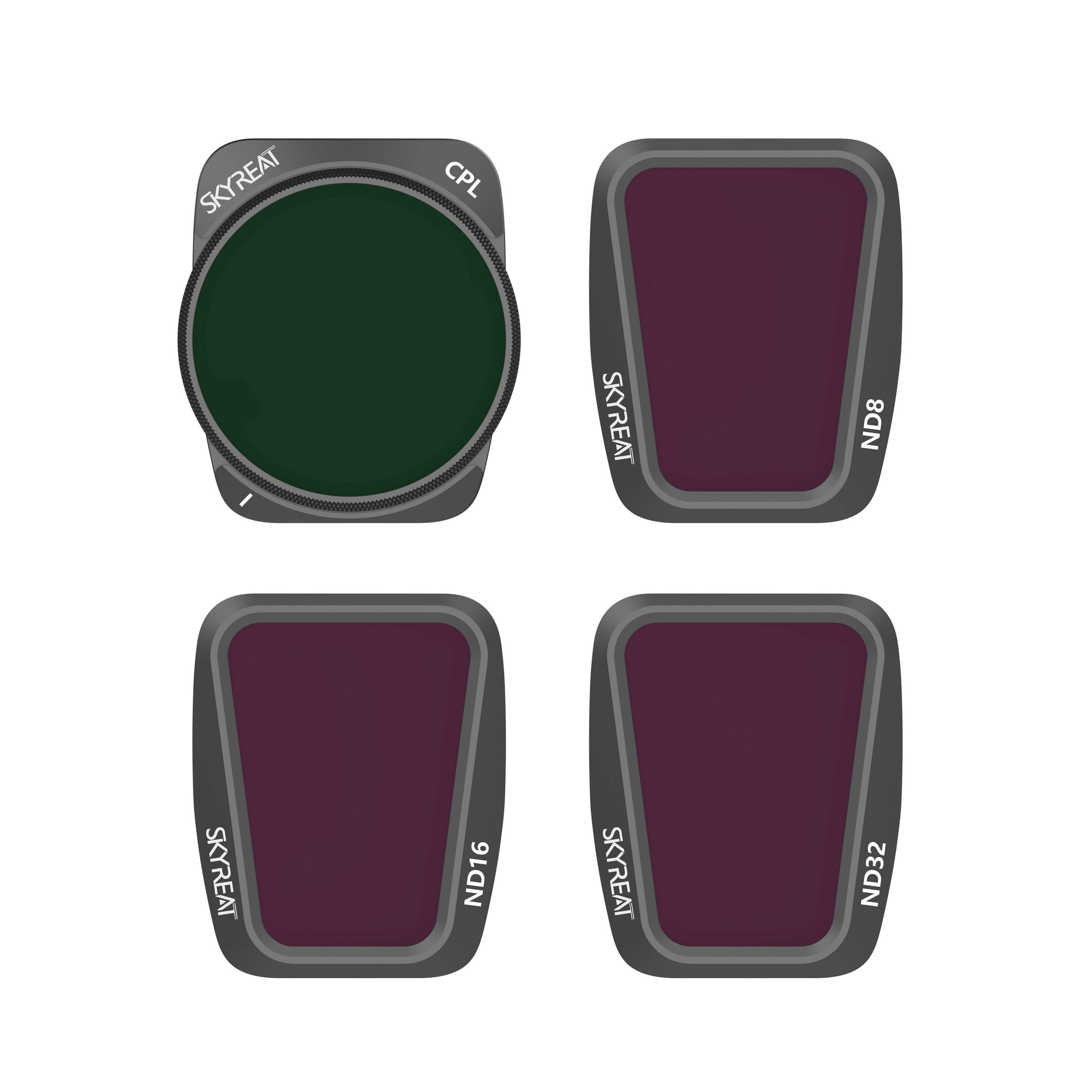 Skyreat ND-Graufilter-Set Für DJI Osmo Pocket 3 – 6 Filter (CPL, ND8 Bis ND128), Magnetisch