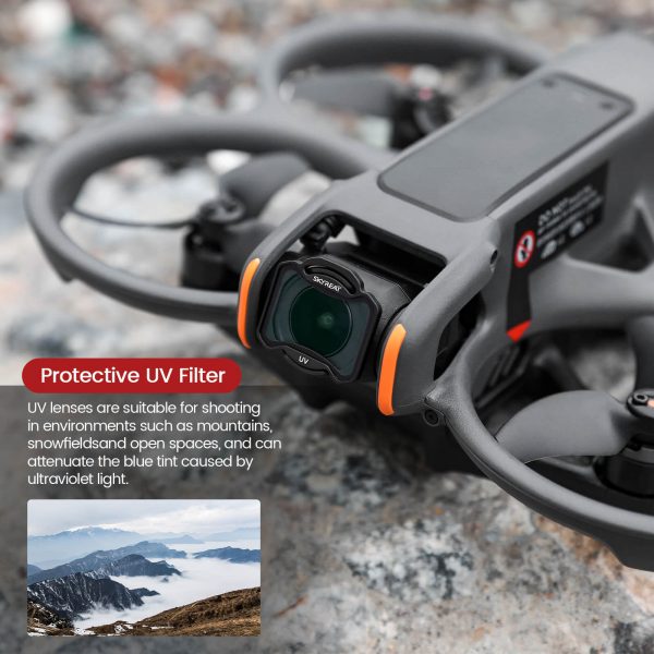 SKYREAT ND Filters Set for DJI AVATA 2 Accessories,5 Pack-(UV, ND8, ND16, ND32, ND64) - Image 2