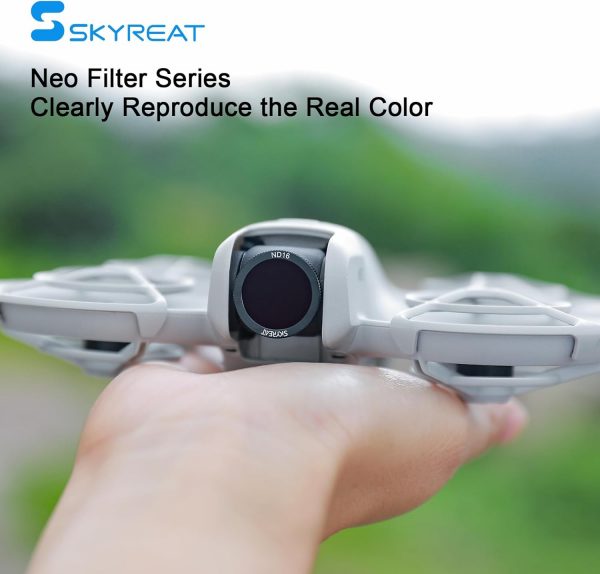 Skyreat Neo ND Filter Set,Multi-Coated Magnetic ND Filters Compatible for DJI Neo Drone Accessories -5 Pack (UV, ND8, ND16, ND32, ND64) - Image 7